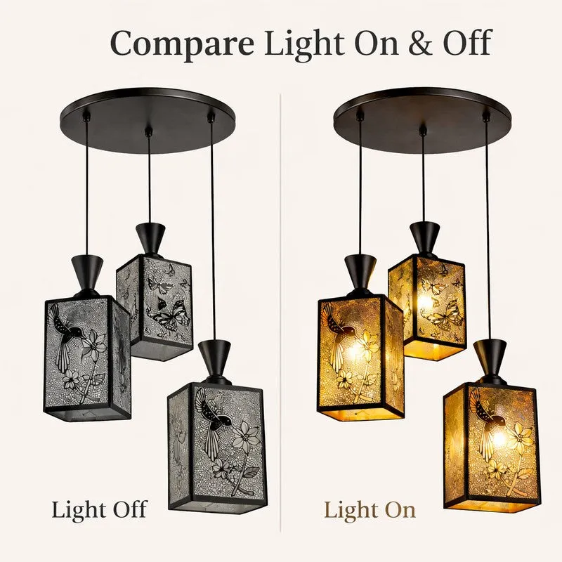 Botanic Glow Metal Cluster Ceiling Lamp media 8