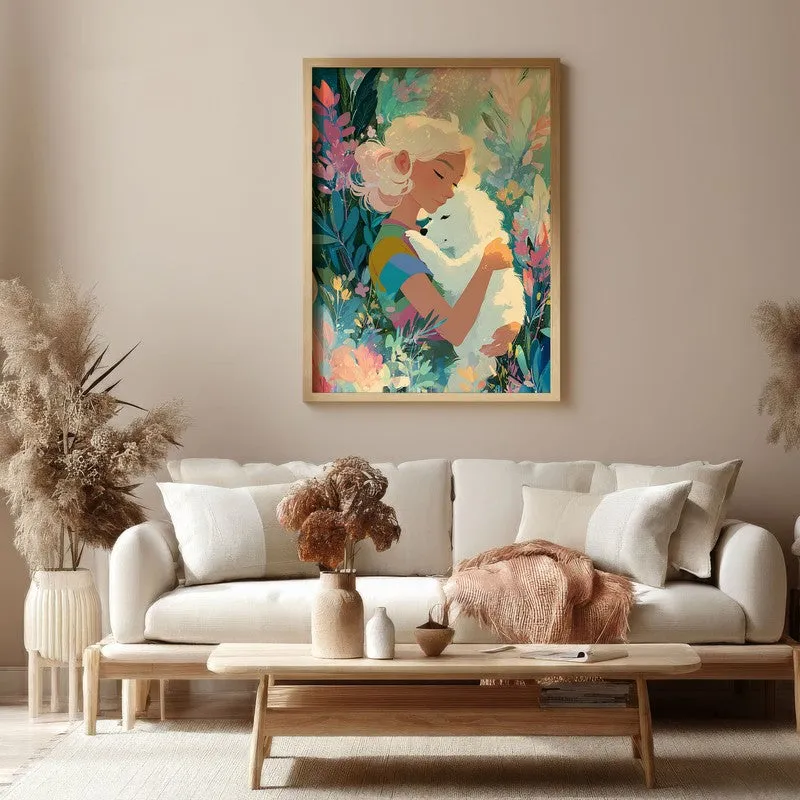 Tendera Canvas Wall Painting With Brown Frame media 4