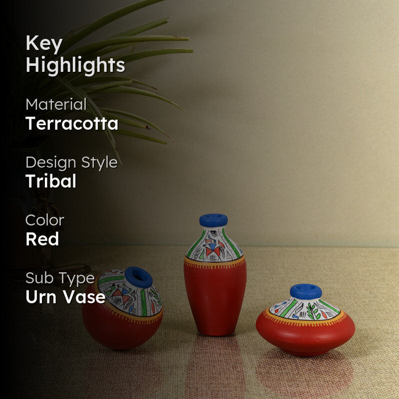 Terracotta Trot Vase - Set Of Three media 2