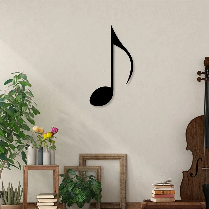 Musical Melody Black Iron Wall Accent media 1