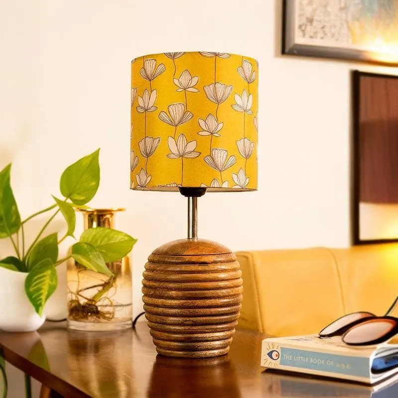 Sunkissed Dome Fabric Table Lamp - Yellow,White media 3