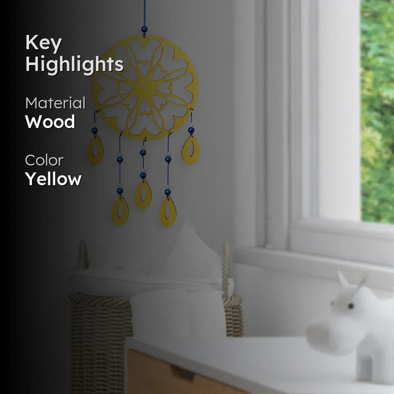 Heart Charm Dream Catcher - Yellow media 2