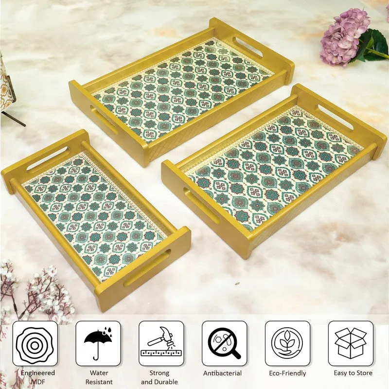 Zentha Wooden Serving Tray - Set Of Three media 8