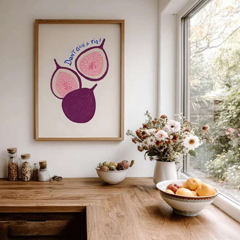Fresh Fig Archival Canvas Wall Art - Brown media 7
