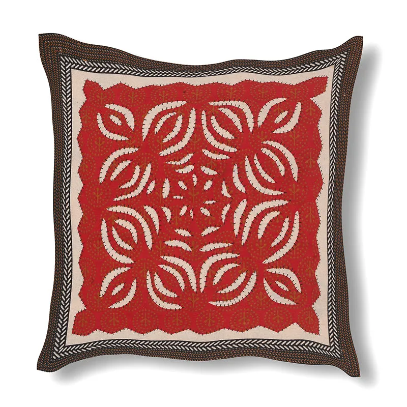 Ayatana Ethnic Cotton Diwan Set (Red) - Eight Piece Set media 4