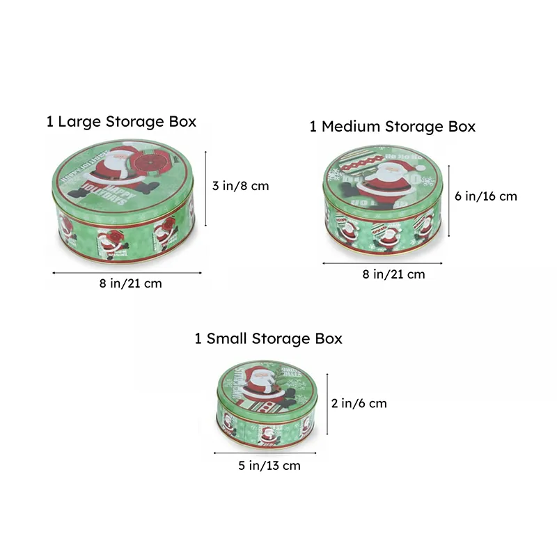 Santa Stock Storage Box - Set Of Three media 7