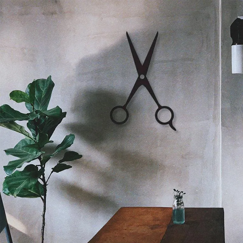 Pair Of Scissors Black Iron Wall Accent media 1