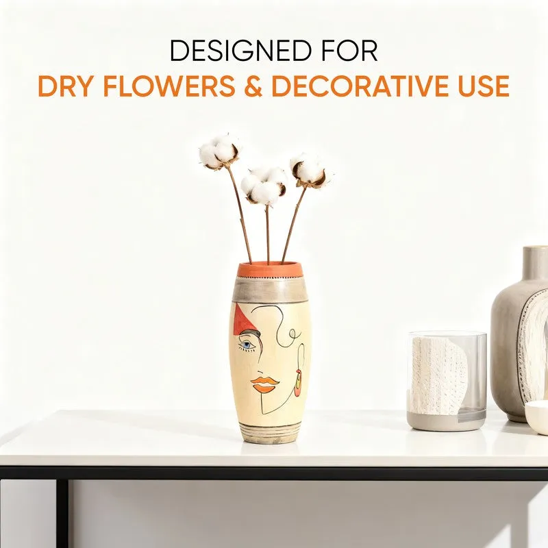 Painted Muse II Terracotta Vase media 3