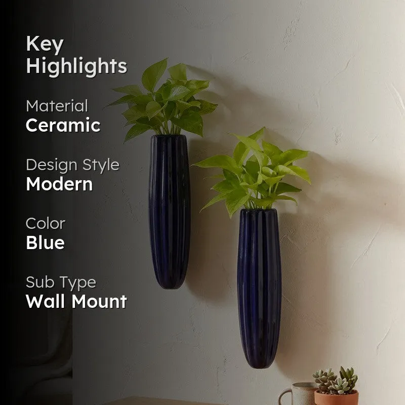 Yloria Pots & Planters (Blue) - Set Of Two media 2