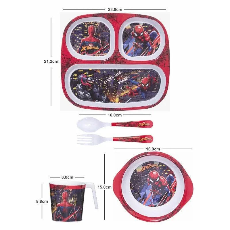 Servewell Spiderman Call Kids Dining Set - Five Piece Set media 4