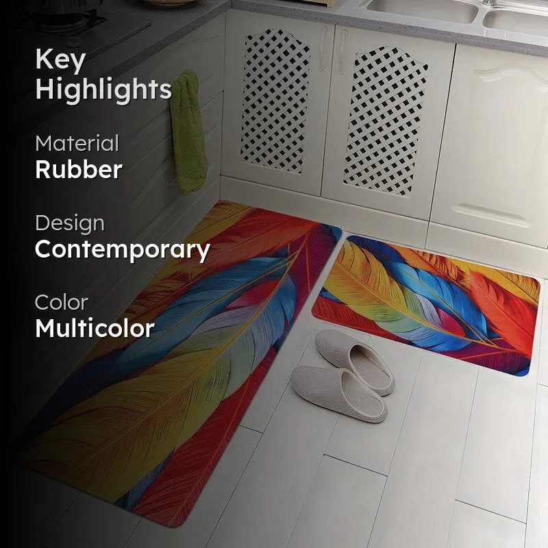 Ripplira Rubber Kitchen Floor Mats - Set of Two media 2