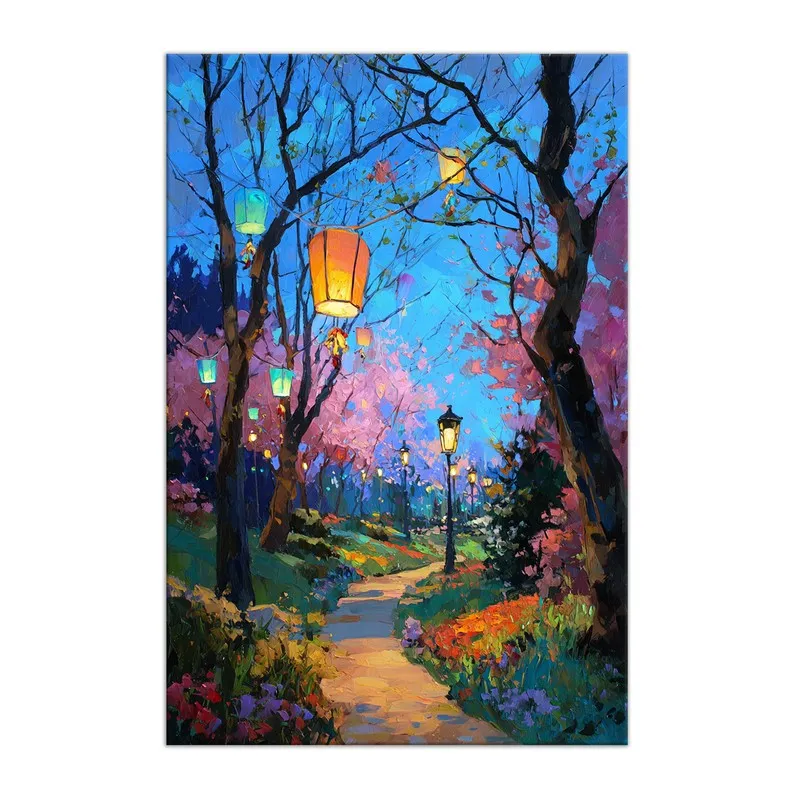 Mystic Glow Garden Path Canvas Wall Art media 3