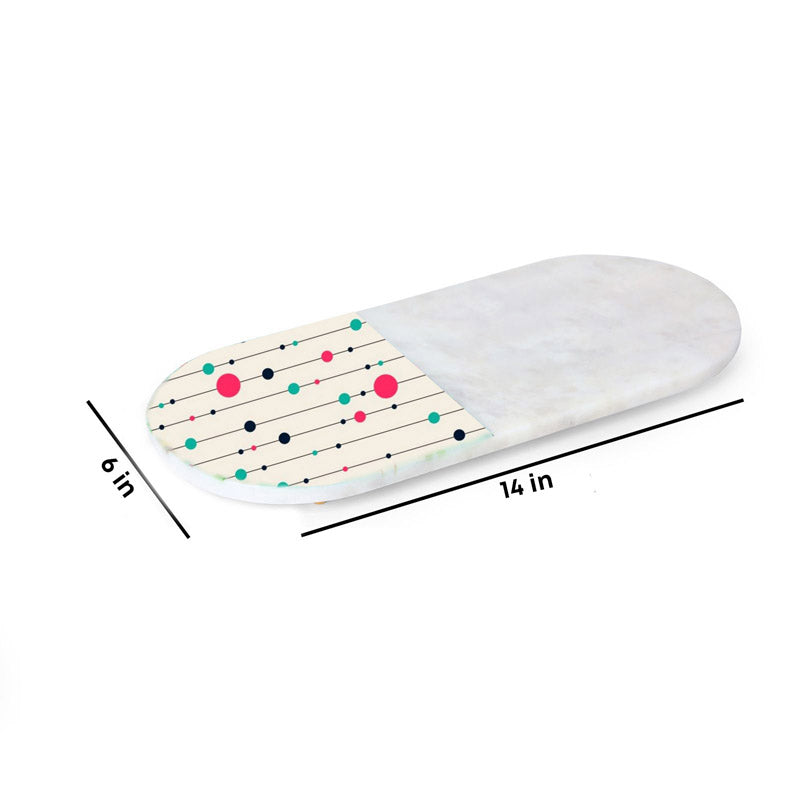 Posh Printed (Marble,Brass) Marble Platter media 5