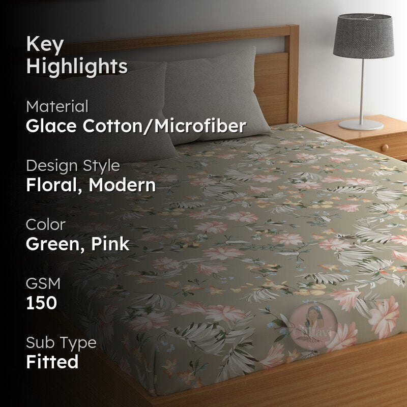Cecilia I Fitted Microfiber Microfiber Bedsheet - 150 GSM media 2