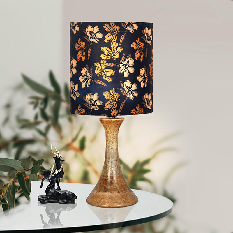 Iris Blooms Grace Fabric Table Lamp - Multicolor
