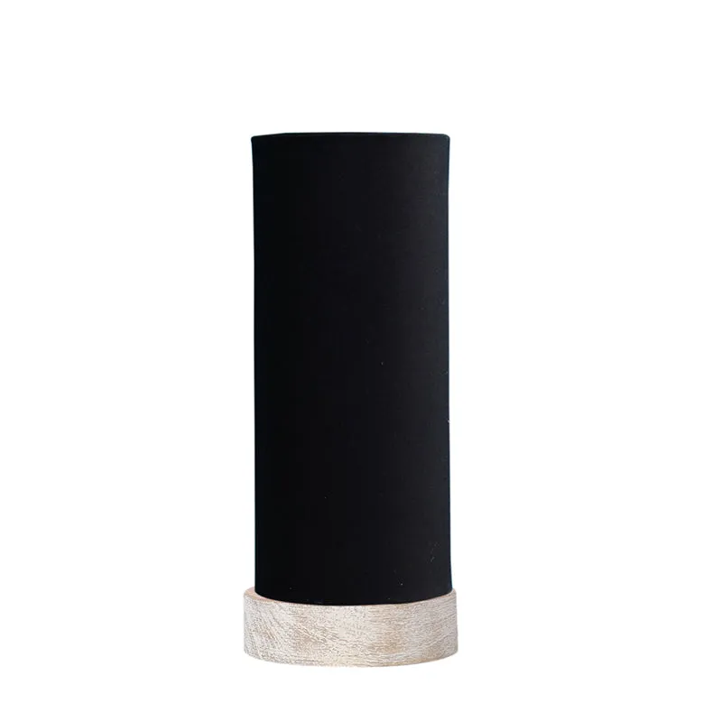 Ocra Tower Wooden Table Lamp - Black media 4