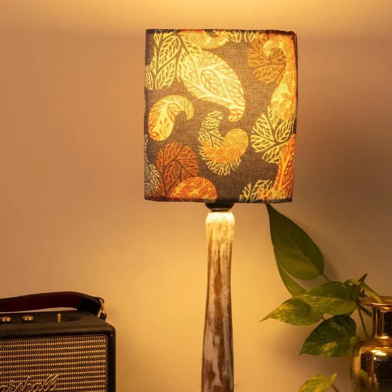 Precious Paisley With Distress Stand Fabric Table Lamp - Multicolor media 1