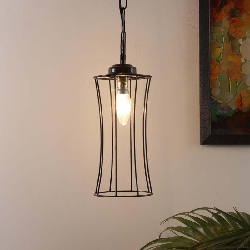 Curved Bottle Metal Ceiling Lamp