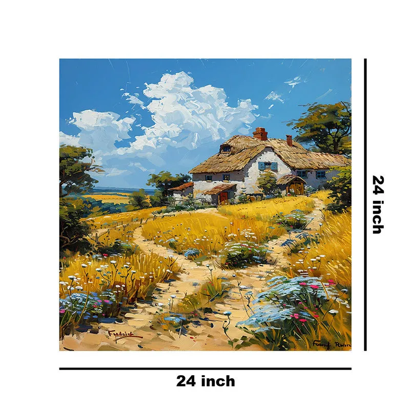 Countryside Cottage Poly Canvas Wall Painting media 8
