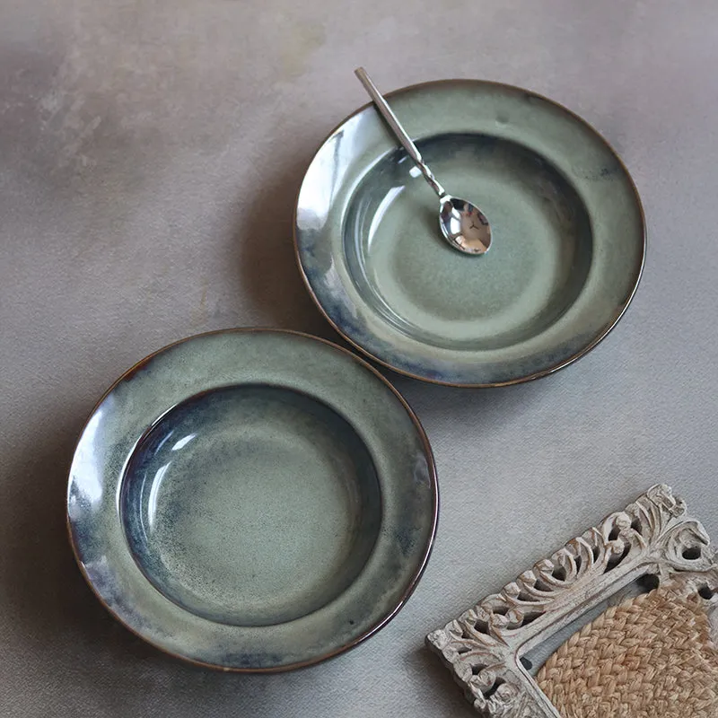 Eriga Ceramic Pasta Plate - Olive media 4