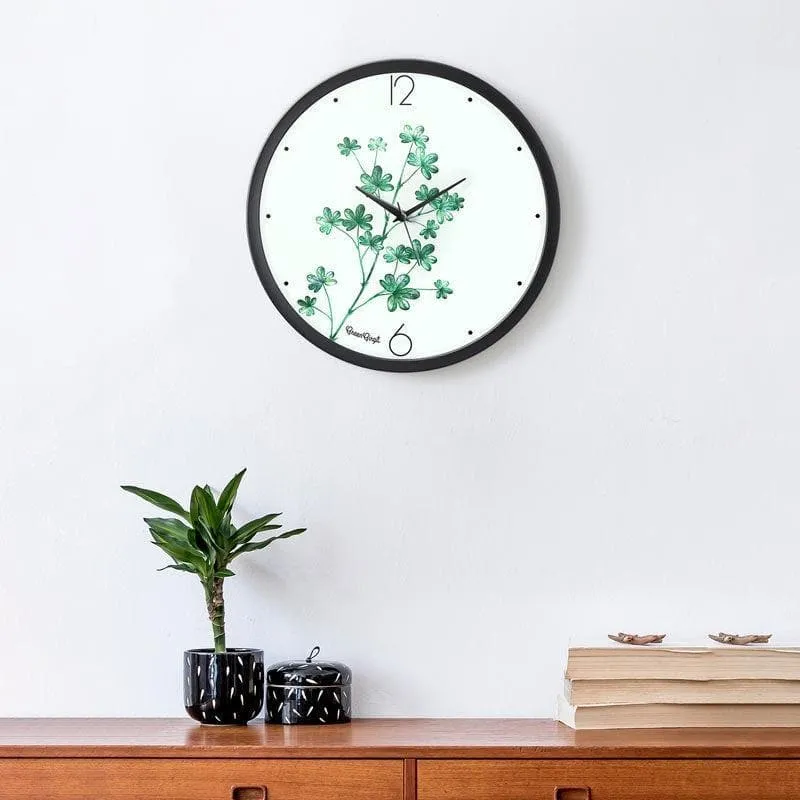 Clover Leaf Wall Clock media 1