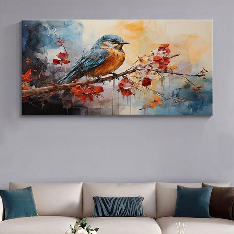 Passerine Perching Wall Painting