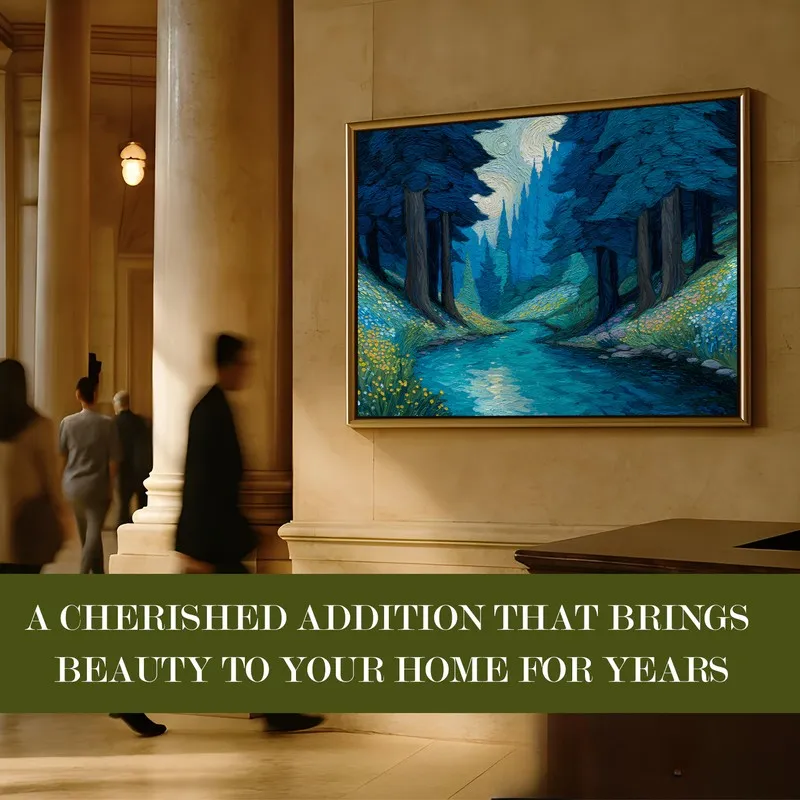 Twilight Pines Canvas Wall Painting With Frame media 7