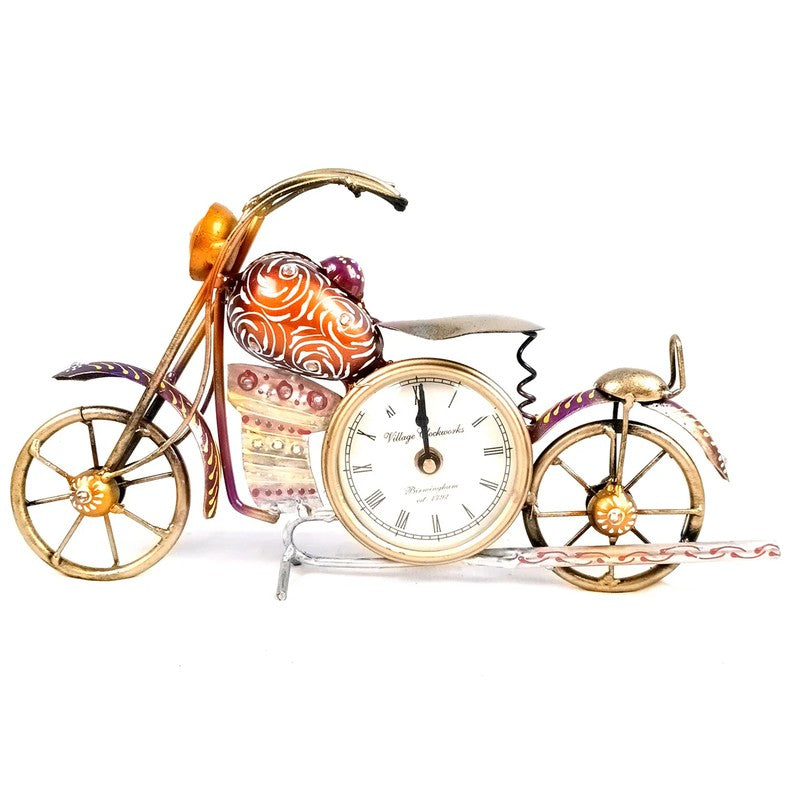 Bullet Bike Iron Table Clock media 3
