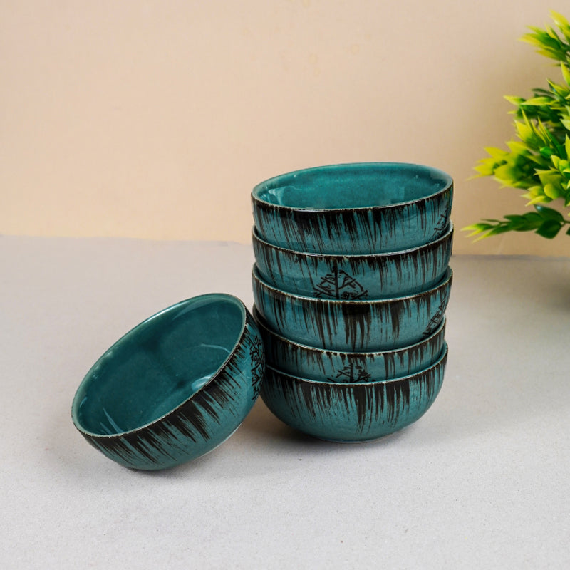 Tree Motif Ceramic Dinner Set - 18 Piece Set media 3