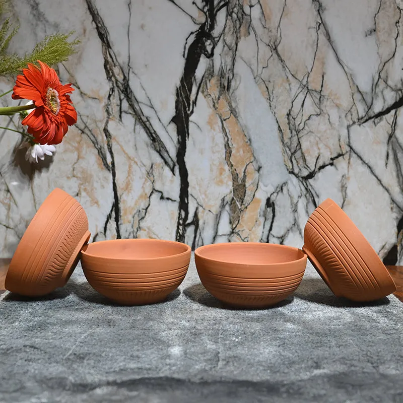 Rhea Terracotta Serving Bowl (220 mL) - Set Of Two media 4