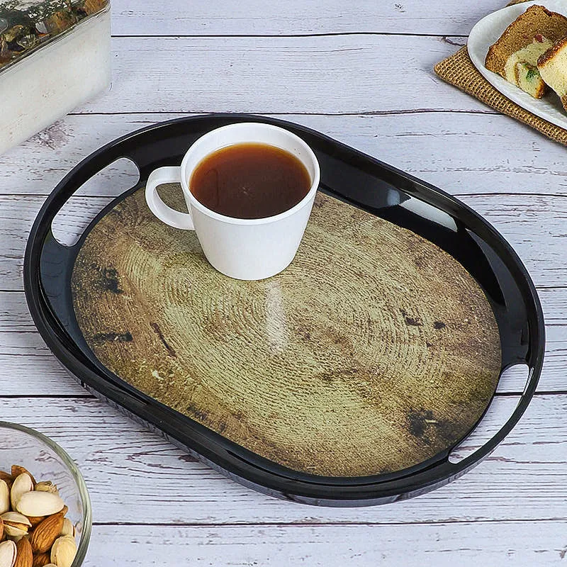 Parchment Melamine Serving Tray media 1