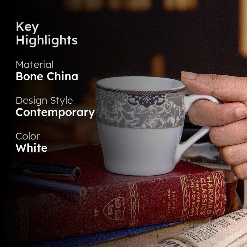 Sonaki Idva Ethnic Bone China Tea Cup (180 mL Each) - Set Of Six media 2