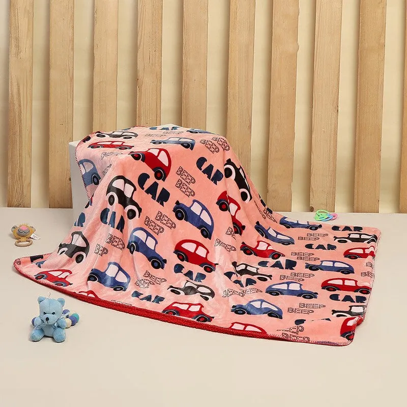 Monte Carlo Car Cuddle Kids Blanket (Peach)- 500 GSM media 3