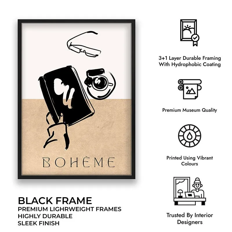 Boheme Ritual Canvas Wall Painting With Black Frame media 9