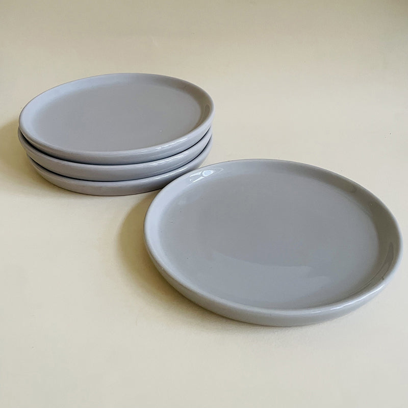 Aurale Ceramic Quarter Plate (Grey) - Set Of Four media 5