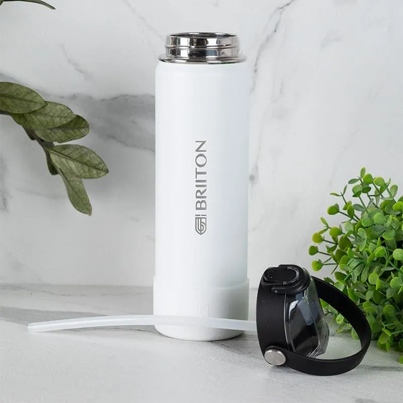 Sip Master Water Bottle (White & Purple, 750 mL Each) - Set Of Two media 3