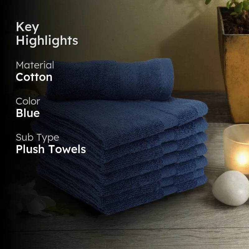 Miorah Face Towel (Blue) - Set Of Eight media 2