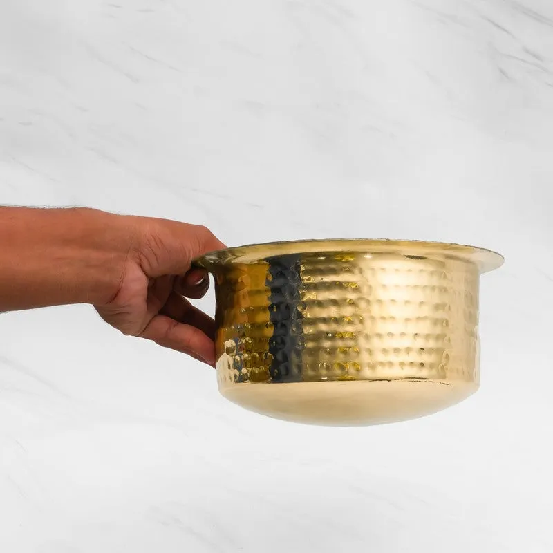 HeritageGlow Durable Brass Pateela - 1300 mL media 7