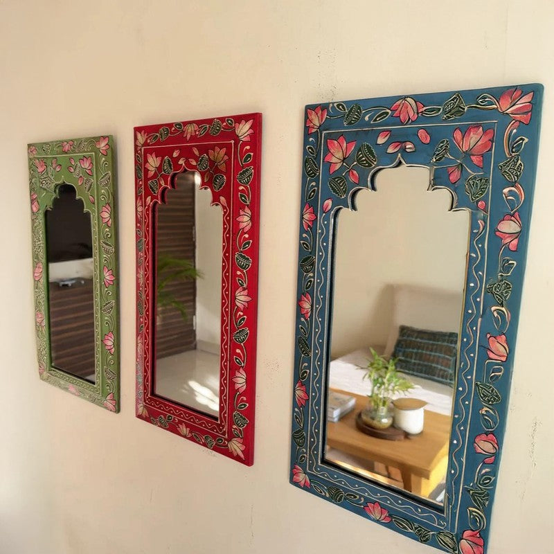 Aranya Bloom Wall Mirror - Set Of Three media 4