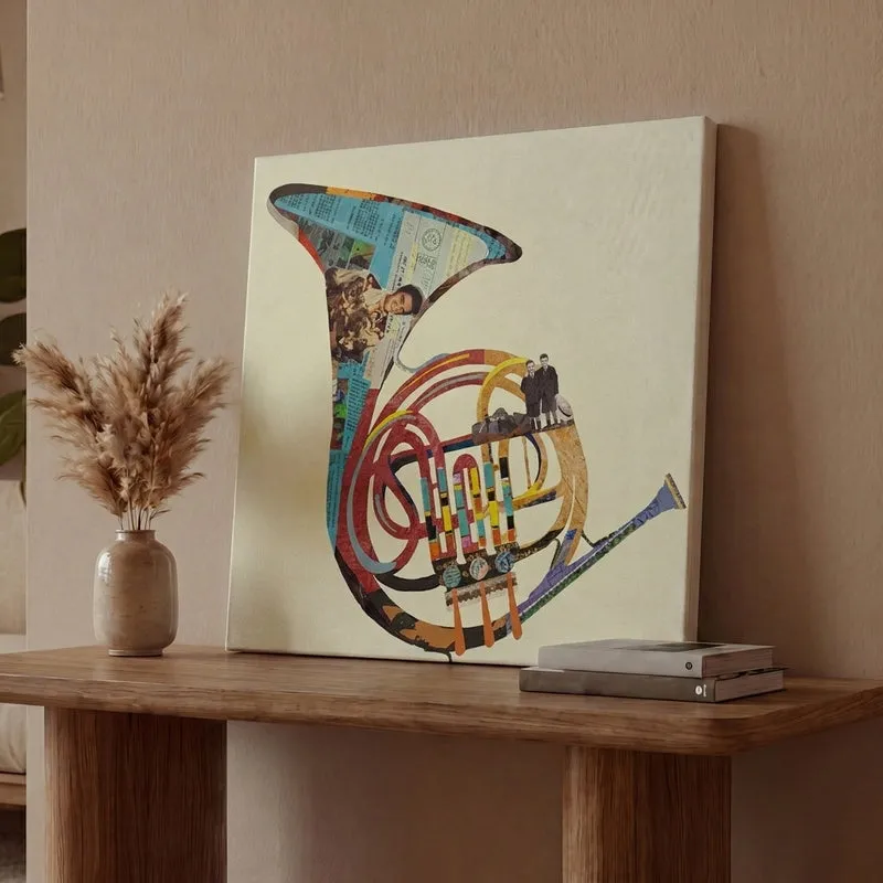 French Horn Canvas Wall Painting media 1