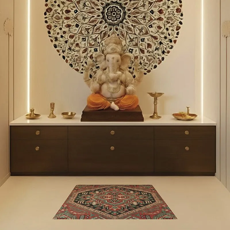 Iman Grace Prayer Mat (Rust) - 550 GSM media 5