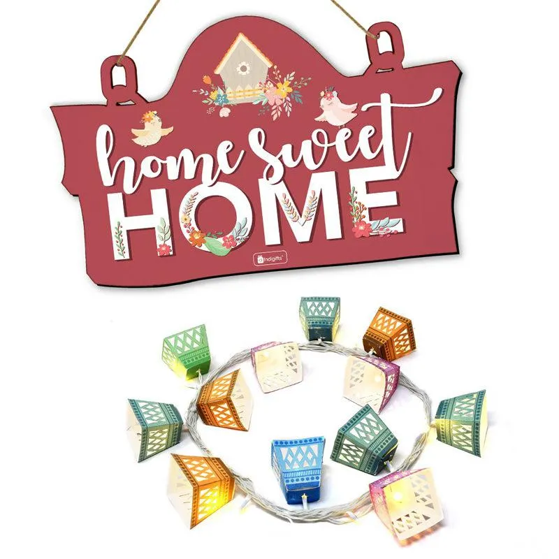 Sweetest Home Wooden Wall Accent (Red) - Two Piece Set media 3