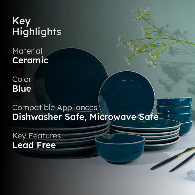 Oceana Ceramic Dinner Set - 18 Piece Set media 2