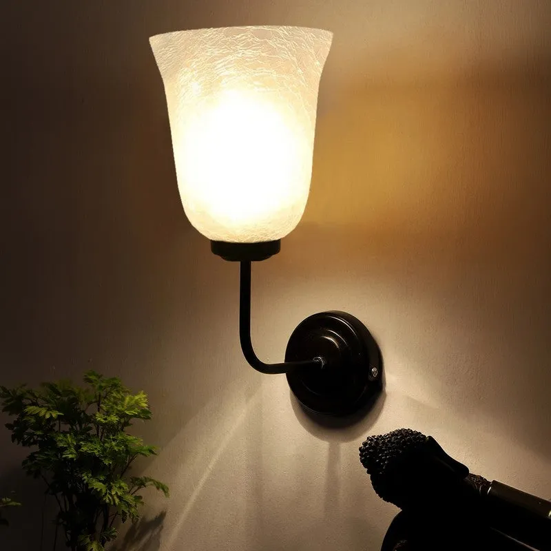 Crystal Bloom Matte Glass Wall Lamp media 5