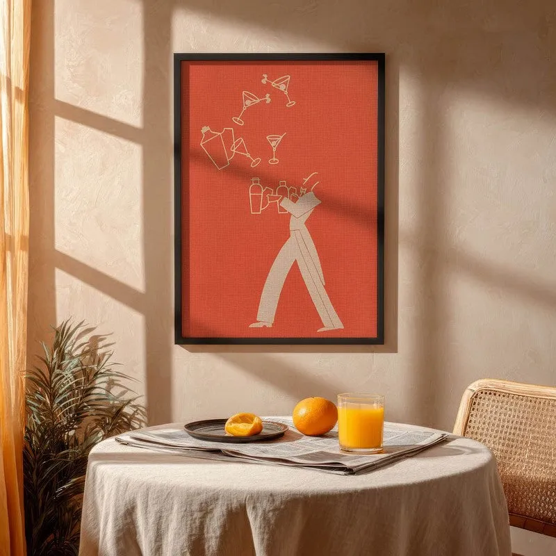 Tonic Juggler Archival Canvas Wall Art - Black media 4