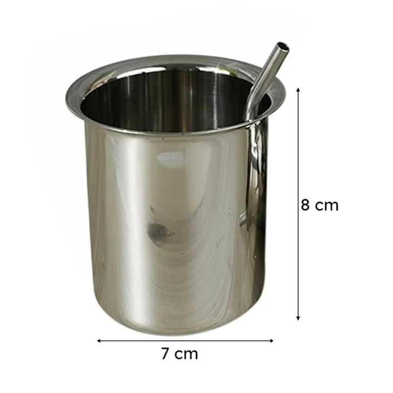 Altomer Stainless Steel Tumbler With Straw (225 ML) - Set Of Two media 5