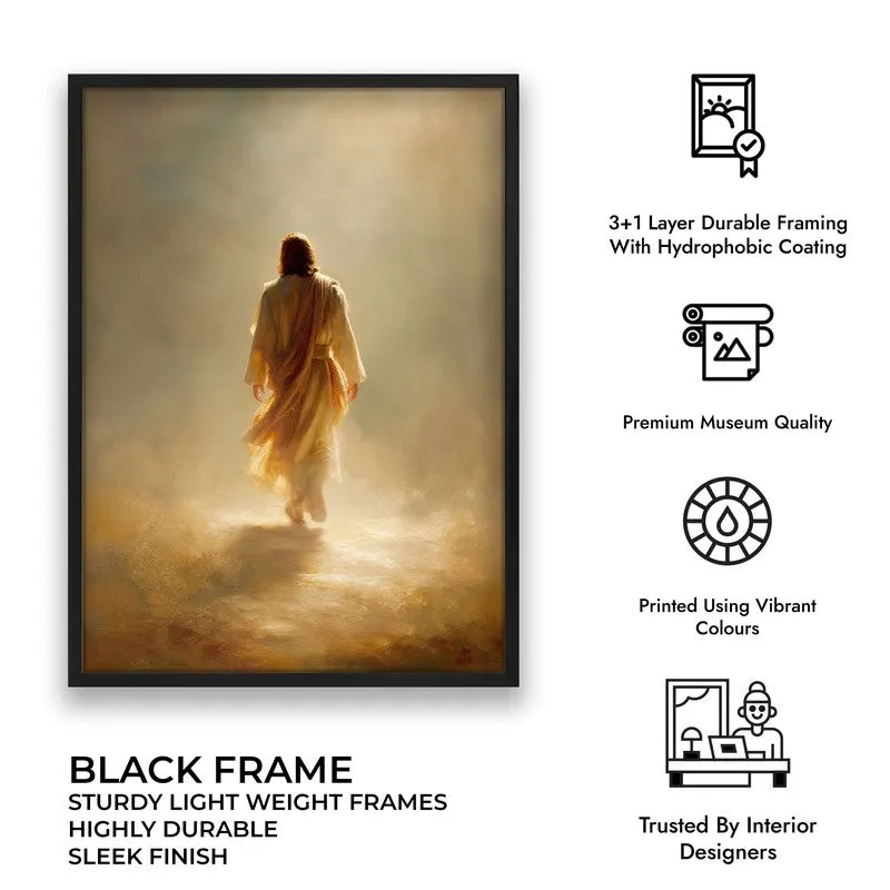 Divine Journey of Jesus Christ Archival Paper Wall Painting With Black Frame media 7