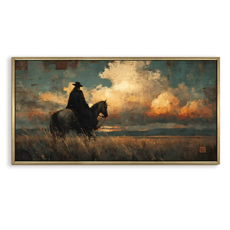 Borderland Canvas Wall Painting With Frame media 3
