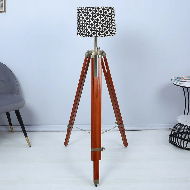 Tatania Printed Tripod Floor Lamp - Brown media 2