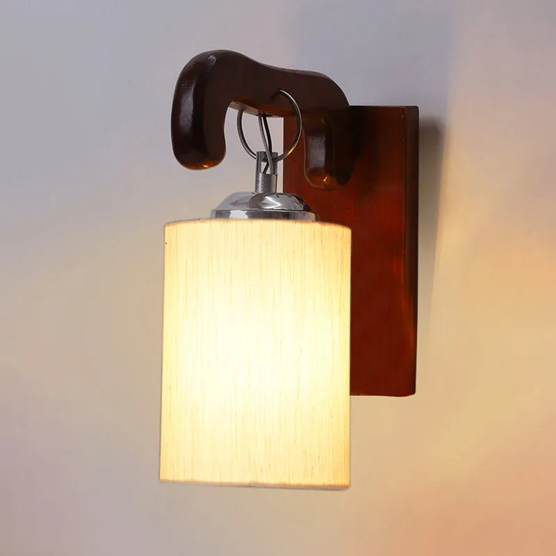Klarion Wooden Wall Lamp - White media 4